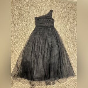 Lulu's Black Strapless Dress